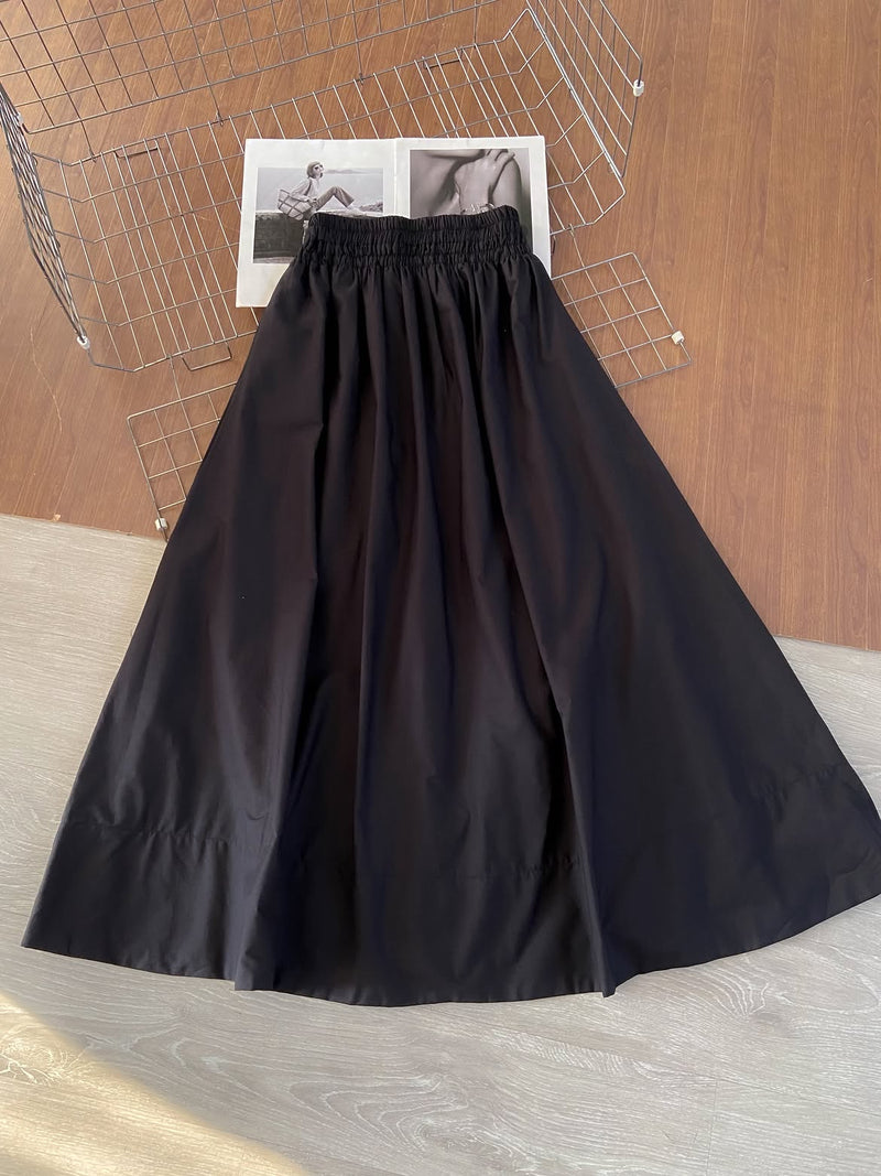 تنورة نسائية طويلة كلوش بخصر مطاطي | كاجوال وعملية (عدة ألوان) yourswomanswear