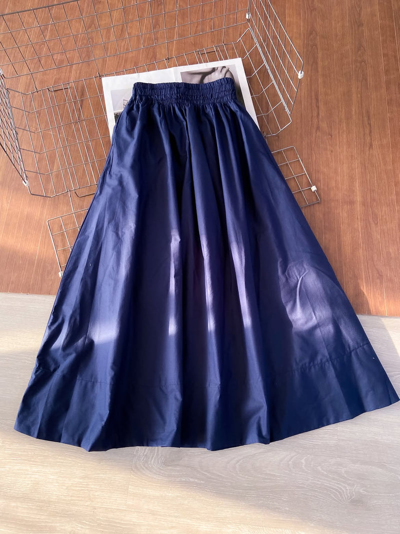 تنورة نسائية طويلة كلوش بخصر مطاطي | كاجوال وعملية (عدة ألوان) yourswomanswear